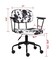 Swivel Office Desk Chairs with Retro Milk Cow Print,Adjustable Task Chair with Arms